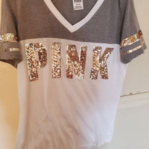 Pink brand short sleeve shirt